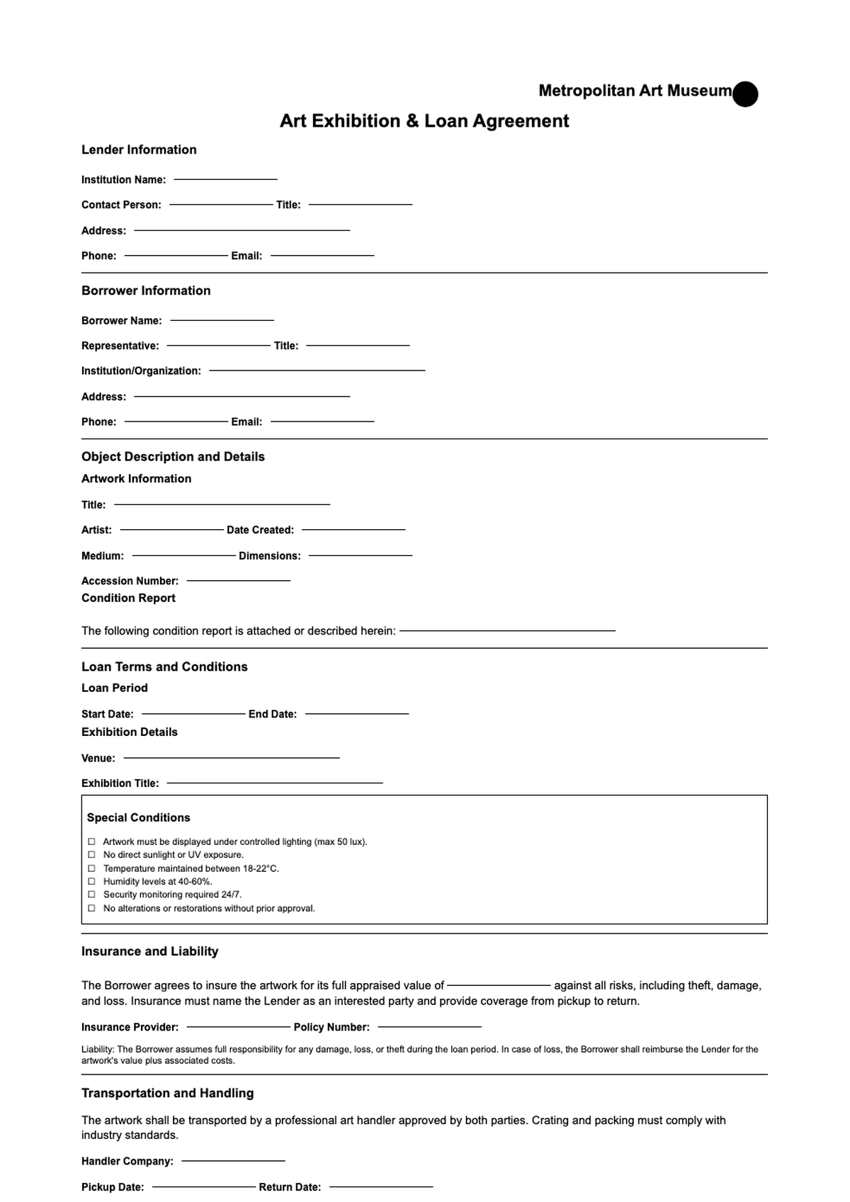 Formal art exhibition and loan agreement document from University of California Santa Barbara_variant_3